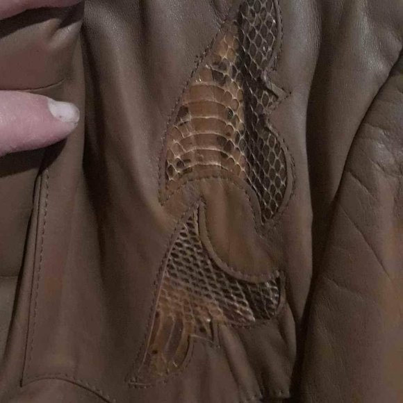 Pioneer Wear Mens Jacket Brown Cow Leather Water S - Picture 7 of 8